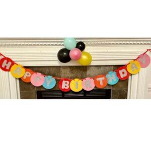 Happy Birthday Sign - Superhero Theme Party Decorations